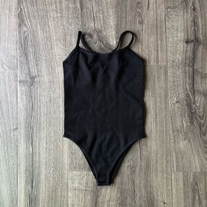 NWOT VINGOSTAR Ribbed Shapewear Bodysuit • Black